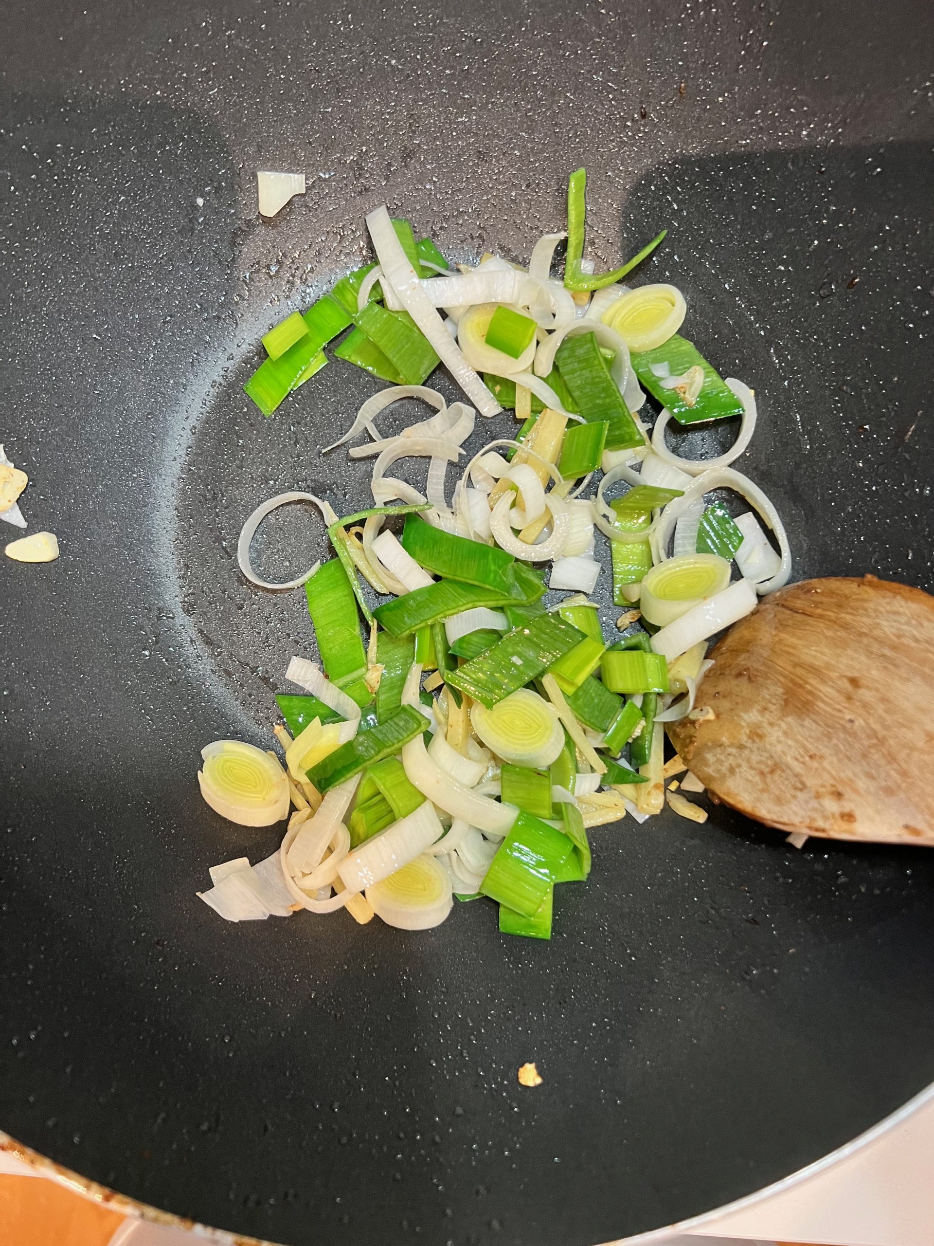 chinese stir fry beef with leeks