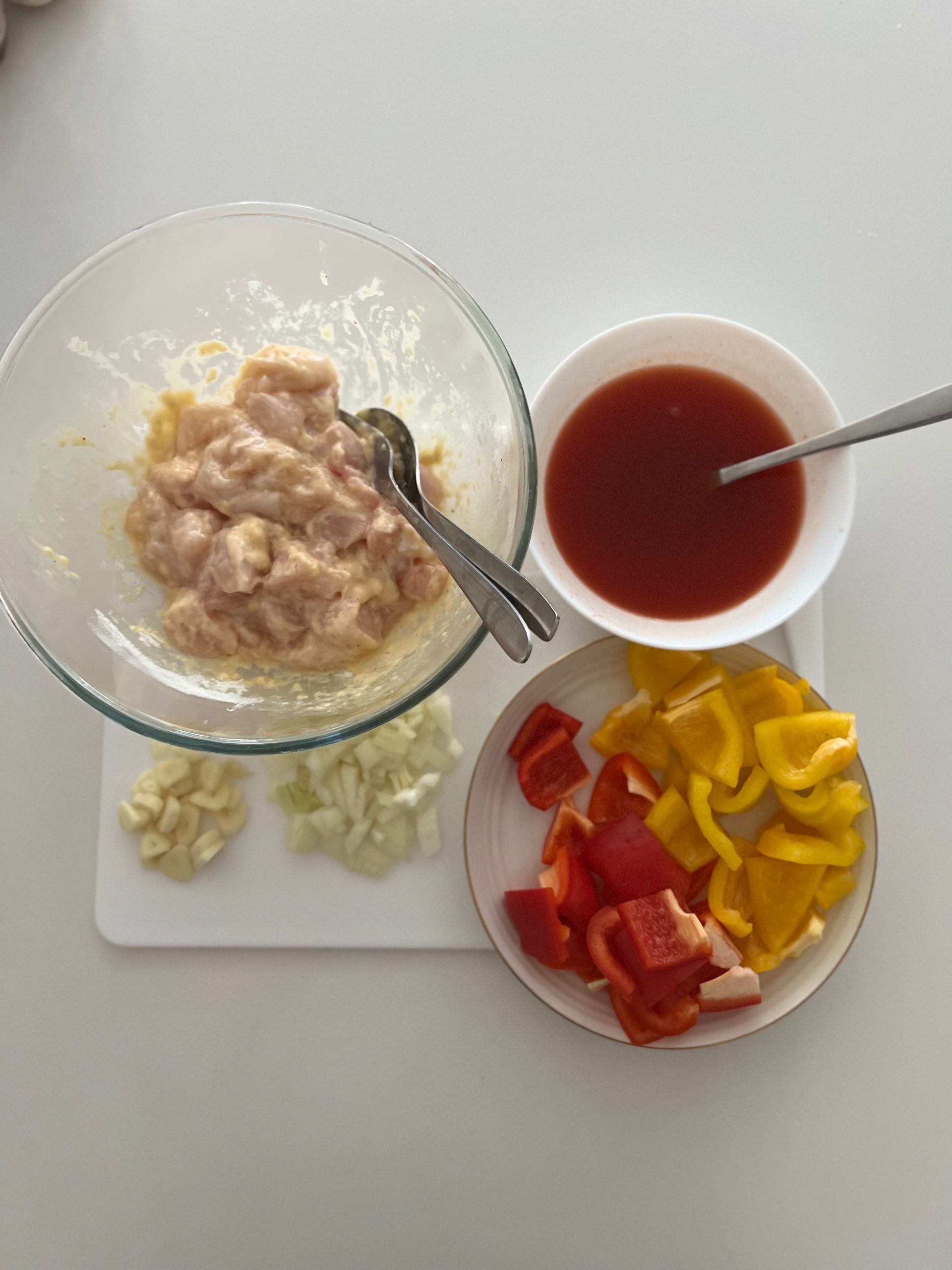 ingredients preparation